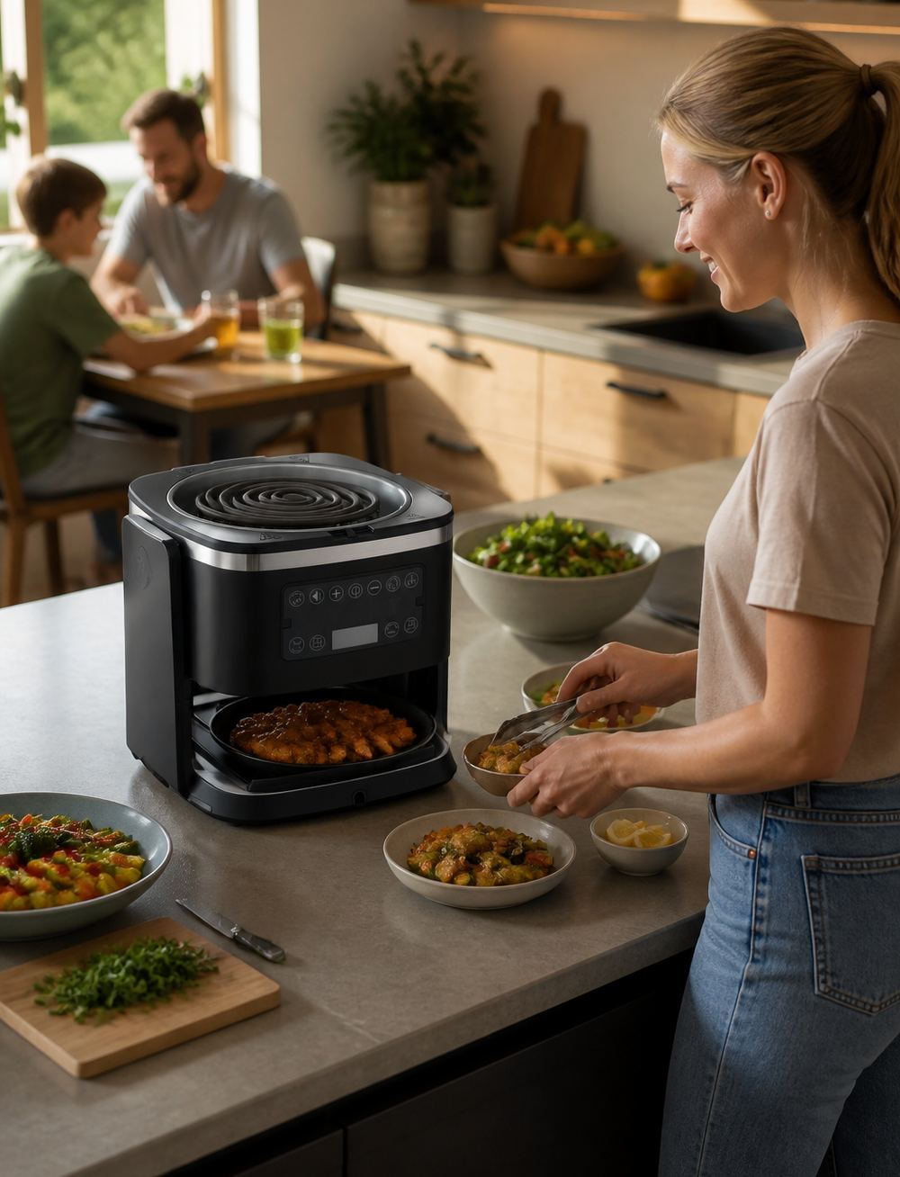 Family cooking range